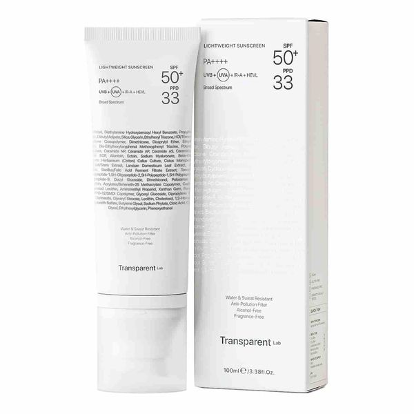 Transparent Lab Lightweight Sunscreen Spf 50+ PPD 33, Легкий солнцезащитный крем 100ml tran010 фото