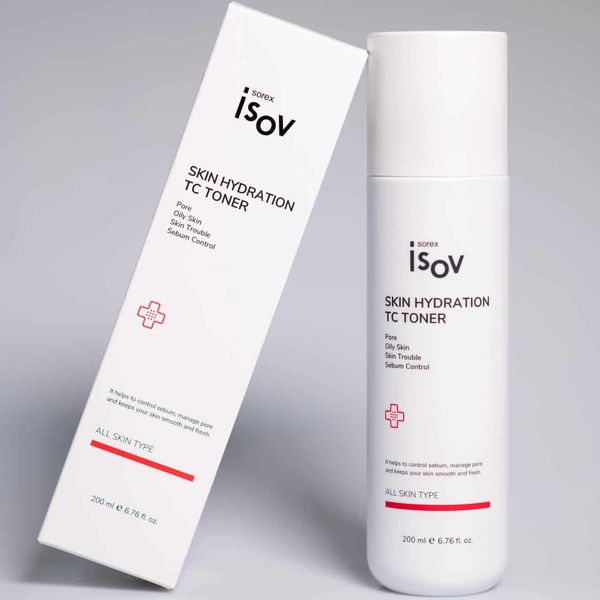 Isov Sorex SKIN HYDRATION TC TONER, Тонік для жирної та проблемної шкіри обличчя 200 ml rep014 фото