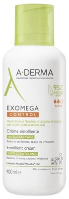 Крем для тіла A-DERMA Exomega Control Emollient Cream Anti-Scratching 400ml apt022 фото
