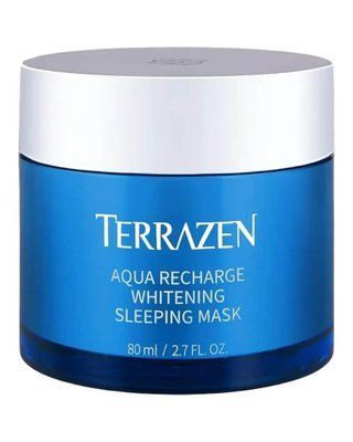 Terrazen Aqua Recharge Whitening Sleeping Mask 80ml Інтенсивно зволожувальна нічна маска з відбілювальним ефектом bath075 фото