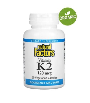 Natural Factors, вітамін K2, 100 мкг vit012 фото