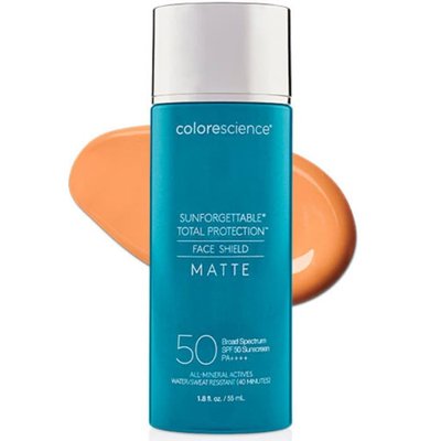Colorescience Sunforgettable Total Protection Face Shield Matte SPF 50, Сонцезахисний крем для обличчя з матуючим ефектом 55ml color008 фото