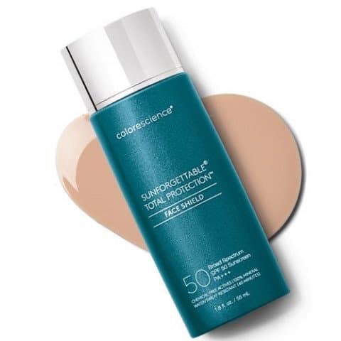 Colorescience Sunforgettable Total Protection Face Shield Original SPF 50, Солнцезащитный крем для лица с тонирующим эффектом 55ml color009 фото