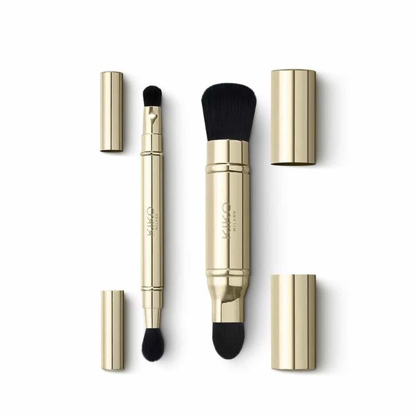 Kiko Milano Holiday Premiere Unmissable Brushes Gift Set, Набор кистей для макияжа в косметичке kk-121 фото