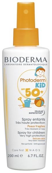 Bioderma Photoderm Kid Spray SPF50+, Биодерма Детский Спрей SPF50+ 200мл apt014 фото