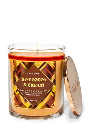 Bathandbodyworks Свеча с ароматом Hot Cocoa & Cream 227 g bath022 фото