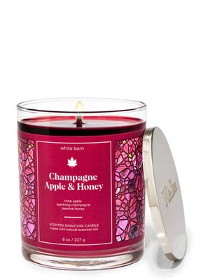 Bathandbodyworks Свічка з ароматом Champagne Apple & Honey 227 g bath023 фото