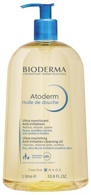 Bioderma Atoderm Shower Oil, Біодерма Олія для душу Атодерм 1 літр apt003 фото