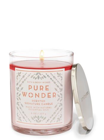 Bathandbodyworks Свеча с ароматом Pure Wonder 227 g bath043 фото