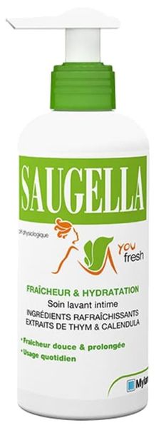 Saugella You Fresh Freshness and Hydration Intimate Cleansing Care 200ml, Средство для интимной гигиены 200мл apt006 фото