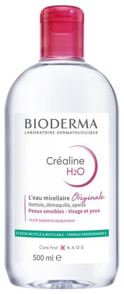 Bioderma Crealine H2O Original Micellar Water мицеллярная вода 500ml apt021 фото