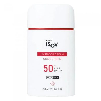 Isov Sorex UV Block Cream SPF50++++, Сонцезахисний матовий крем для обличчя 50 ml is20 фото