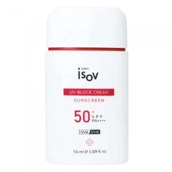 Isov Sorex UV Block Cream SPF50++++, Солнцезащитный крем для лица 50 ml is20 фото