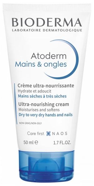 Bioderma Atoderm Ultra-Nourishign Cream Hands and Nails Биодерма питательный крем для рук и ногтей 50мл apt010 фото