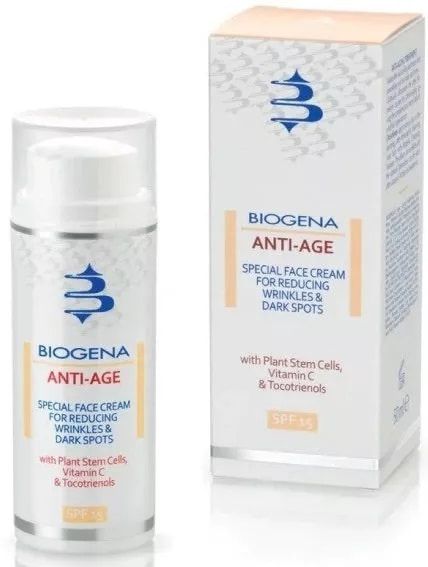 BIOGENA ANTI-AGE SPF15, КРЕМ ПРОТИВ СМОРШЕК И ПИГМЕНТНЫХ ПЯТ 50 ml B532 фото