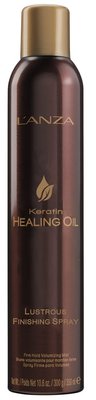 LANZA Keratin Healing Oil Lustrous Finishing Spray 350 ml, Лак-блиск із кератиновим еліксиром lan040 фото